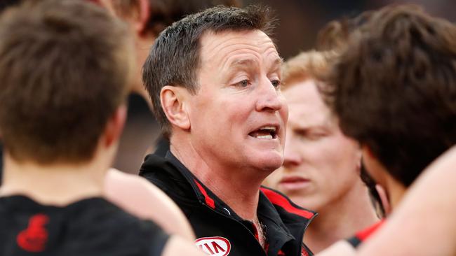 John Worsfold has guided the Bombers through a turbulent period. Pic: Getty Images