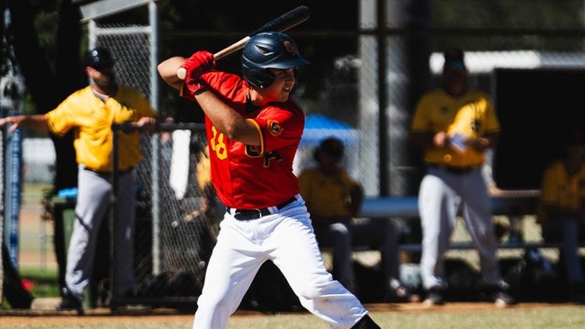 Ben Ganley faces a pitch for SA. Picture: Baseball Australia