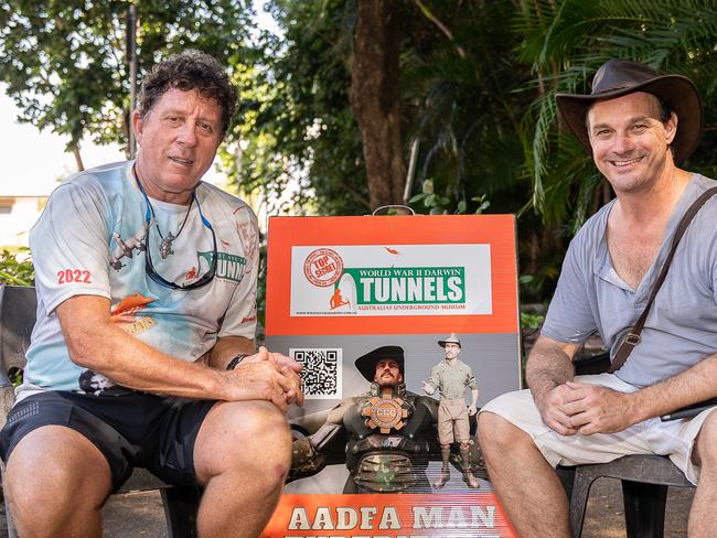 World War II Darwin Tunnels, Australia Underground Museum introduces its first ADFA MAN Experience in Darwin Waterfront.Robert Marchant and Garret Benson Picture: Pema Tamang Pakhrin