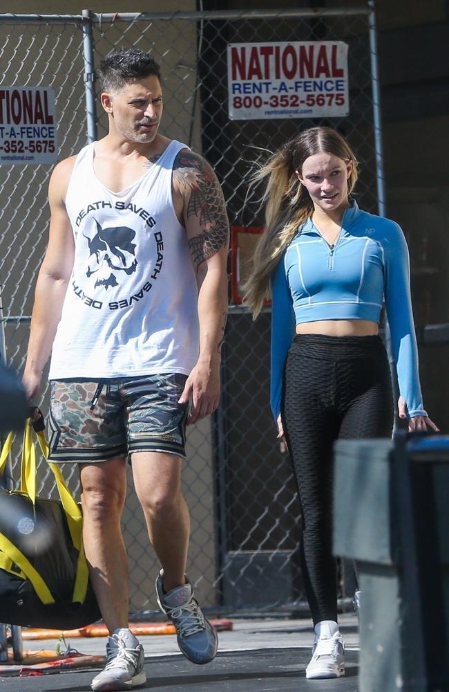 The new couple were first linked in September after they were seen exiting Gold's Gym in LA. Picture: Stoianov/BACKGRID