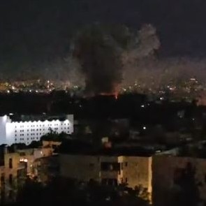 Images from Beirut show one of several explosions in the city's south.