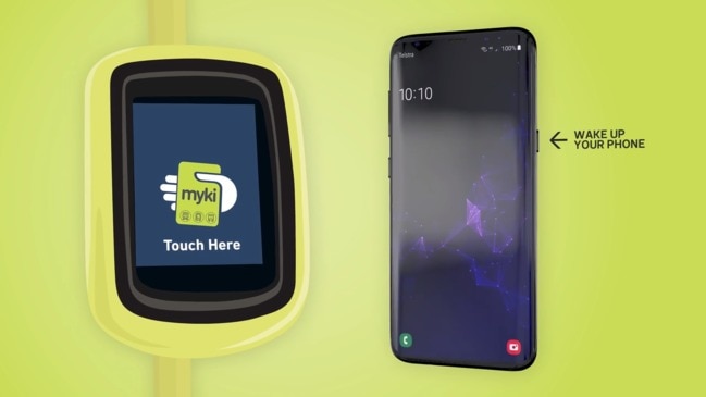 How to touch on with mobile Myki