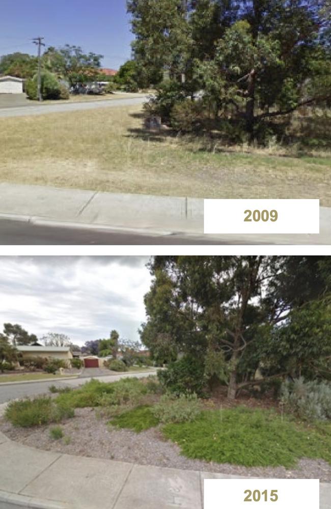 This before and after shows the transformation of a patch of dry verge into a diverse natural pocket. Picture: Greening Australia