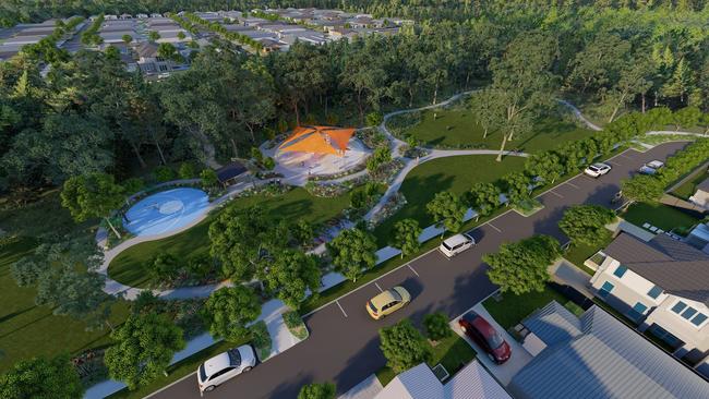 The Sage Burpengary estate will transform what was originally a site highly modified by 14 individual landowners, including a nursery and hobby macadamia farm. Picture: Contributed