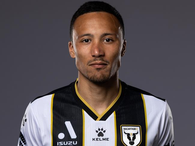 SYDNEY, AUSTRALIA - SEPTEMBER 20: Kearyn Baccus poses during the MacArthur FC A-League headshots session at Fairfield Showgrounds on September 20, 2022 in Sydney, Australia. (Photo by Matt King/Getty Images for A-Leagues)