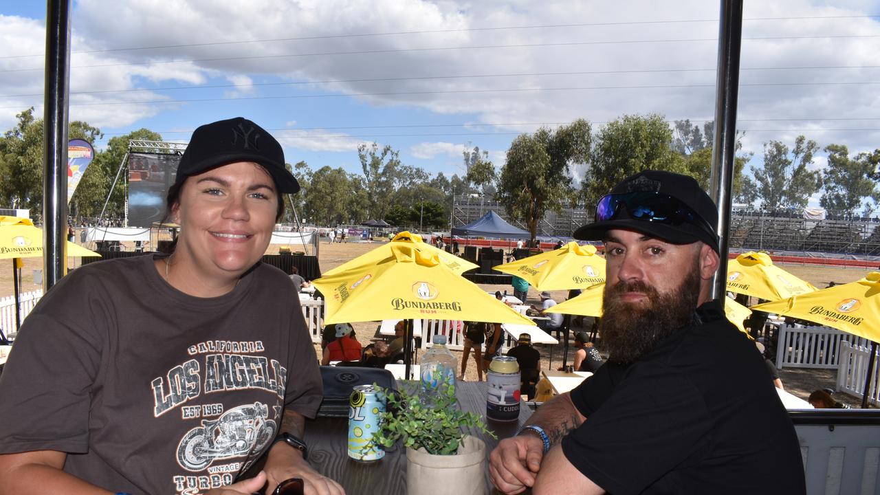 Jerry Dennis and Jessica Travers. Taken at Burnout precinct at Rockynats 2022.