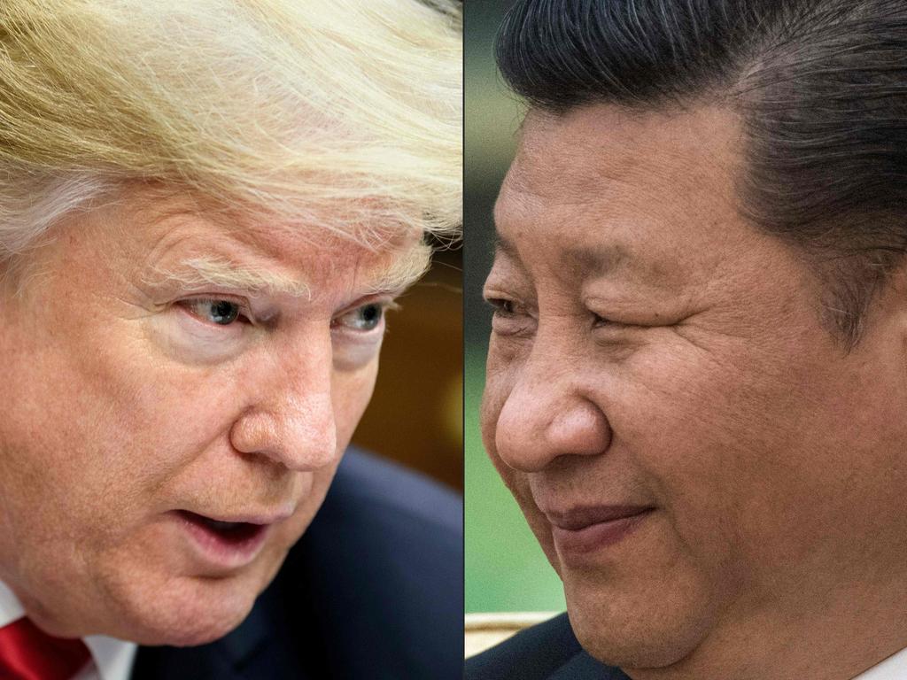 President Trump has repeatedly blamed China for the source of the outbreak. Picture: Brendan Smialowski and Fred DUFOUR / AFP.