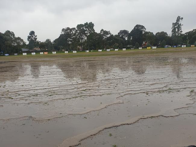 Wild weather causes local footy chaos