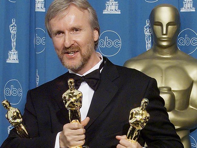 James Cameron won 11 Oscars for Titanic. Picture: AFP