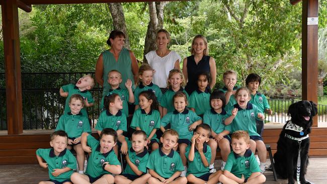 MY FIRST YEAR: Funny faces. Matthew Flinders Anglican College Preps. Picture: Patrick Woods.