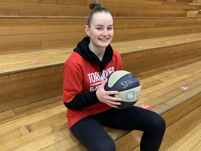 Launceston Tornadoes point guard Micah Simpson is building her way into the season after returning from a back injury. Picture: Jon Tuxworth