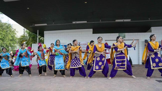 Territorians enjoying a Red Cross event in Darwin, June 2024. Picture: Pema Tamang Pakhrin