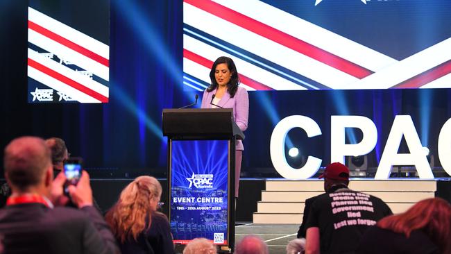 Victorian MP Moira Deeming opened up about her ‘public stoning’ after she was expelled from the Liberal Party at the CPAC Conference in Sydney. Moira Deeming MLC. Picture: NCA NewsWire / Simon Bullard