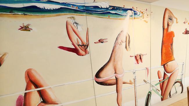 Brett Whiteley’s painting, Bondi Beach, is the target of a potential seizing order against one of the co-founders of fitness behemoth F45. Picture: John Feder/File