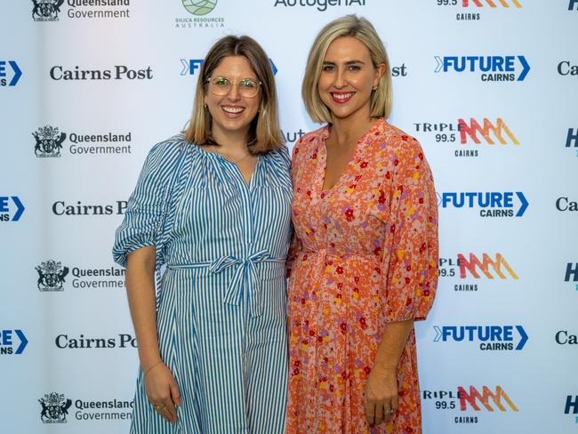 Lana Sciasci and Katie Churchill at the Cairns Post Future Cairns Event on Friday. Picture Emily Barker.