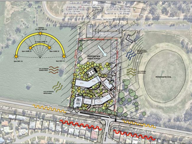 Site of the proposed Wagga public school on Estella Road. Picture: Supplied