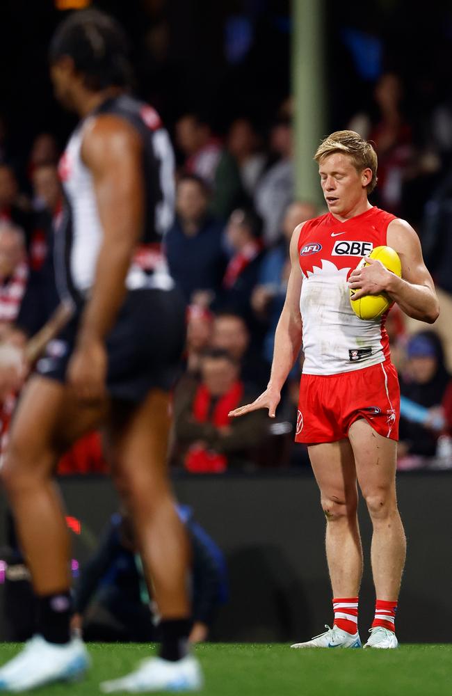 Isaac Heeney was the man in the final quarter. Picture: Michael Willson/AFL Photos