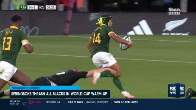 Sringboks thrash All Blacks before World Cup