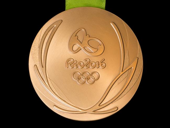 The front of the gold medal athletes will receive in Rio.