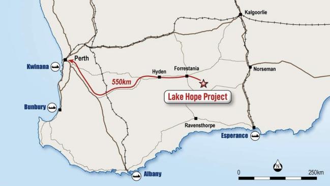 The Lake Hope project. Pic: Impact Minerals