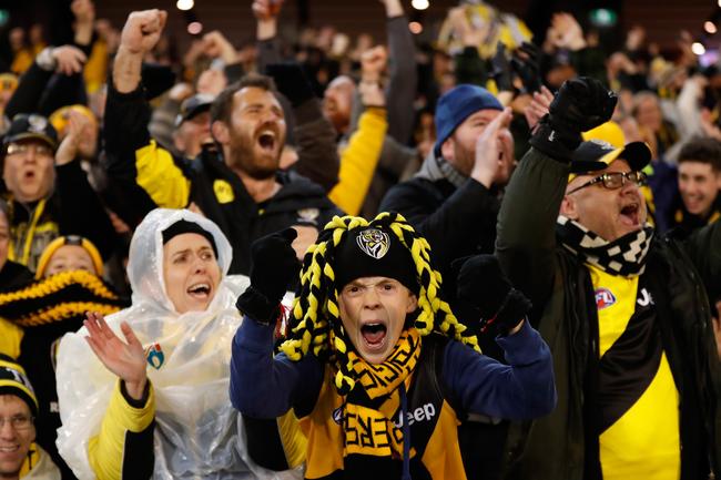 But it’s not all bad... 2017 has so far been a joy for long-suffering Richmond fans. Picture: Michael Wilson/Getty