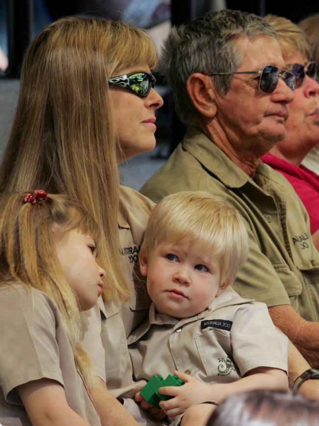 The four at Steve Irwin Memorial Service at Australia Zoo in 2006.