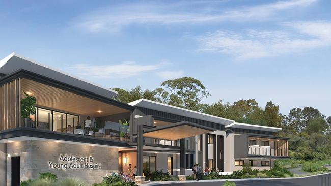 An artist's impression of the fully completed Adolescent and Young Adult Hospice at Manly. Picture: Supplied