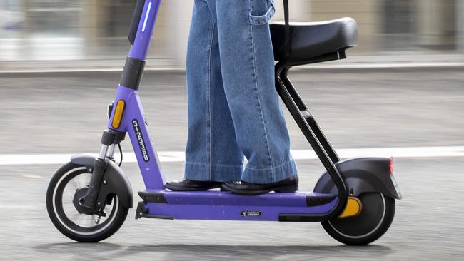 Two Hobart councillors are calling for Beam e-scooters to be removed from the city after the company became embroiled in a scandal. Picture: Chris Kidd