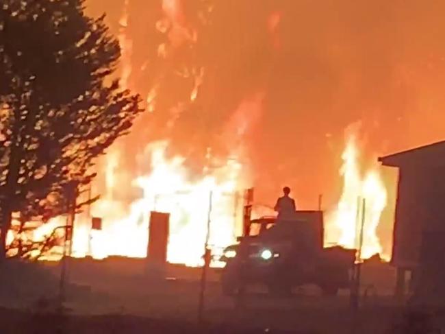 The fires at Stanthorpe.