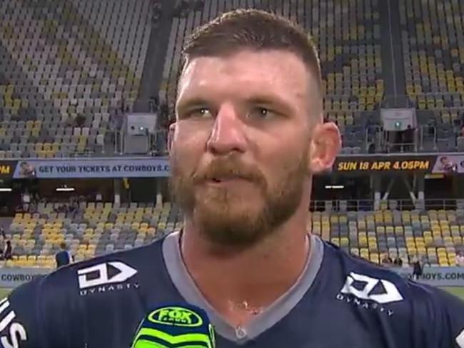 Josh McGuire speaking on Fox League.