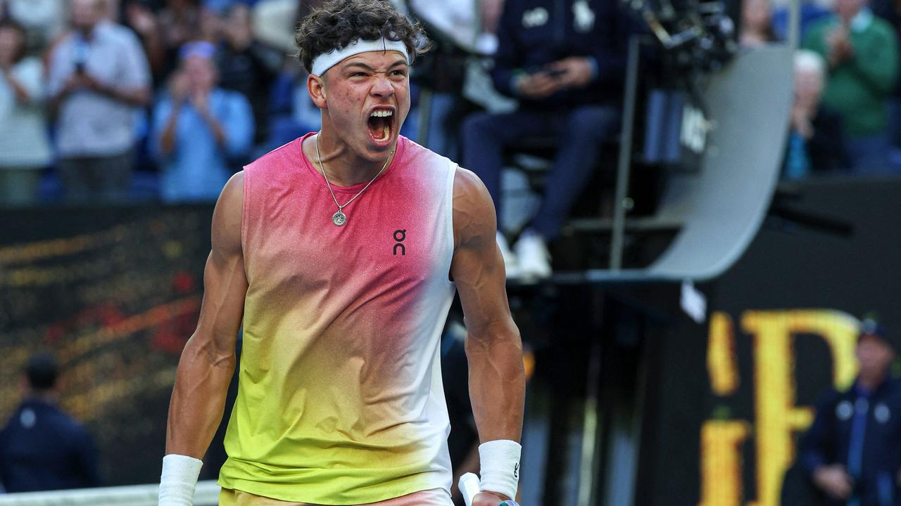 Ben Shelton is the new star of American men’s tennis. (Photo by Adrian DENNIS / AFP)