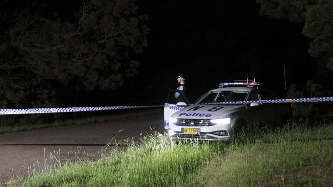 Police established a crime scene on Sunday at Hazelton Rd in Bungonia in the state’s Southern Tablelands. Picture: Damian Shaw / NCA NewsWire