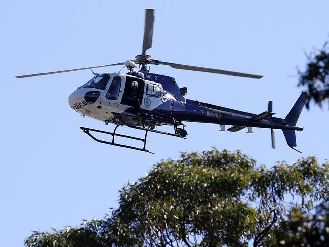 The extensive search for missing horse trainer Bindi Cheers continues in scrubland at Beresfield west of Newcastle. Picture by Peter Lorimer.