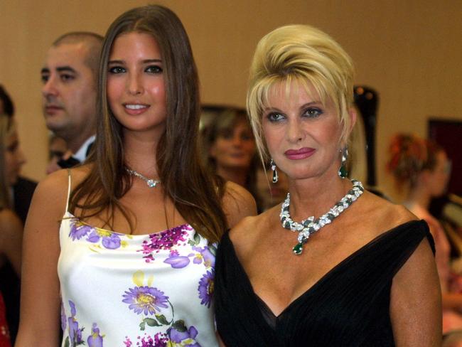 Ivanka and Ivana Trump pictured in 2001. Picture: Vanina Lucchesi/AFP