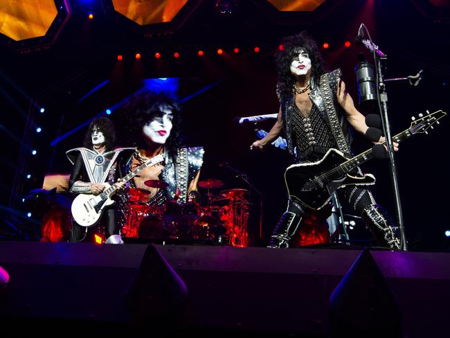 KISS play the first of two nights at Sydney’s Qudos Bank Arena. Picture: Monique Harmer