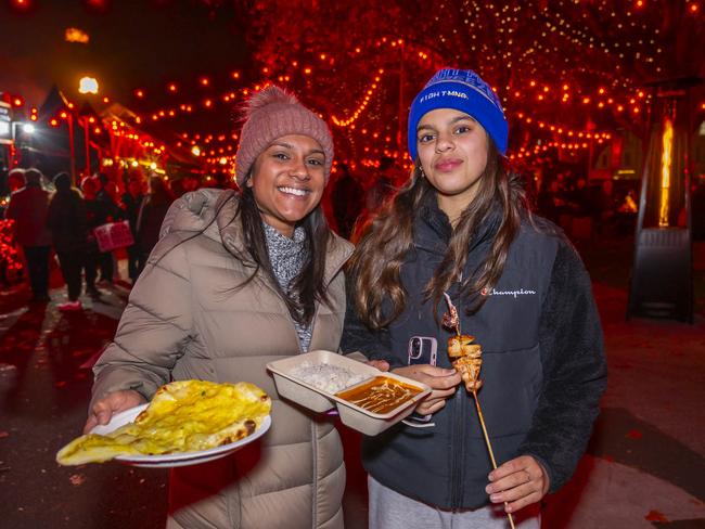 Katy Fellowes and Nicola Burgess.  Dark Mofo Winter Feast 2024.  Picture: Caroline Tan