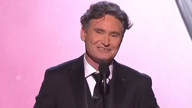 Dave Hughes' 2018 Logies speech hit an awkward note.