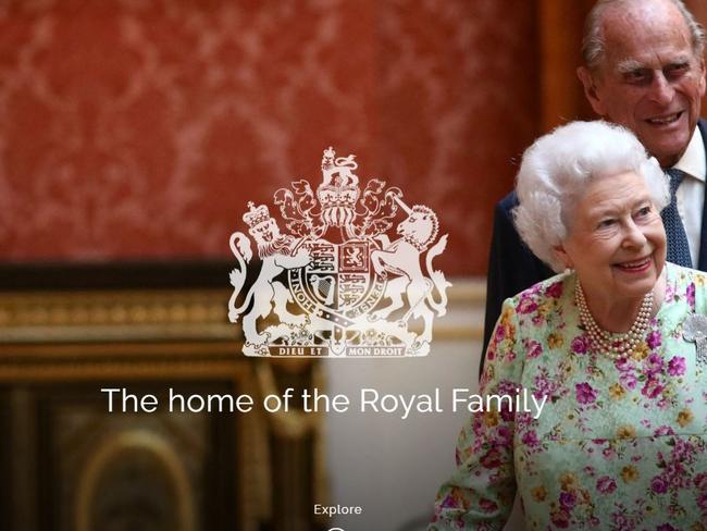 Photo of royal.uk home page, which accidentally sent users to a Chinese porn site. Picture: Supplied