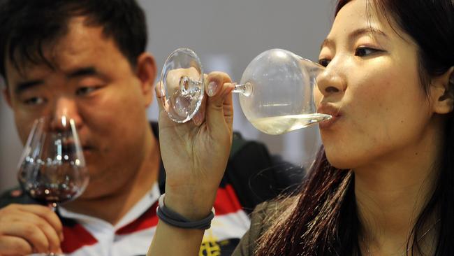 Winemakers have been desperate to fill the hole in their exports since Beijing punished Australia with tariffs. Picture: AFP