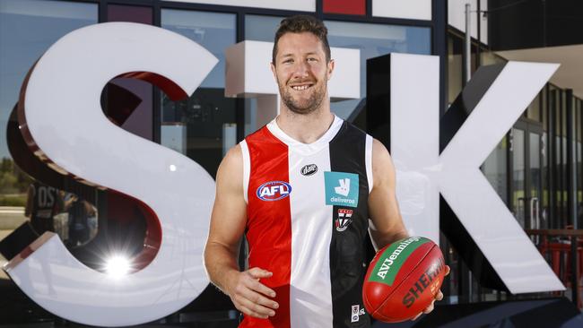 James Frawley poses in a Saints strip.