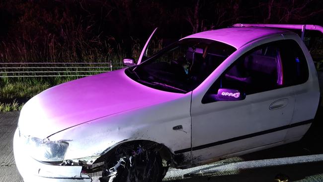 The aftermath of a wild police chase near Byron Bay. Picture: NSW Police.