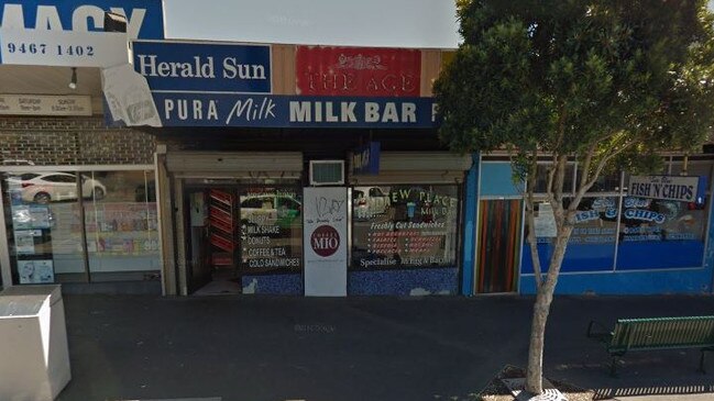 The incident happened in a carpark outside a Bundoora milk bar.