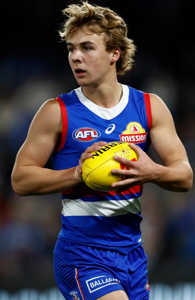 North Melbourne made multiple pitches to the AFL to gain access to Ryley Sanders. Picture: Michael Willson/AFL Photos via Getty Images.