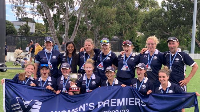 Geelong won its second's premier grand final, beating Melbourne by eight wickets. Picture: Geelong Cricket Club