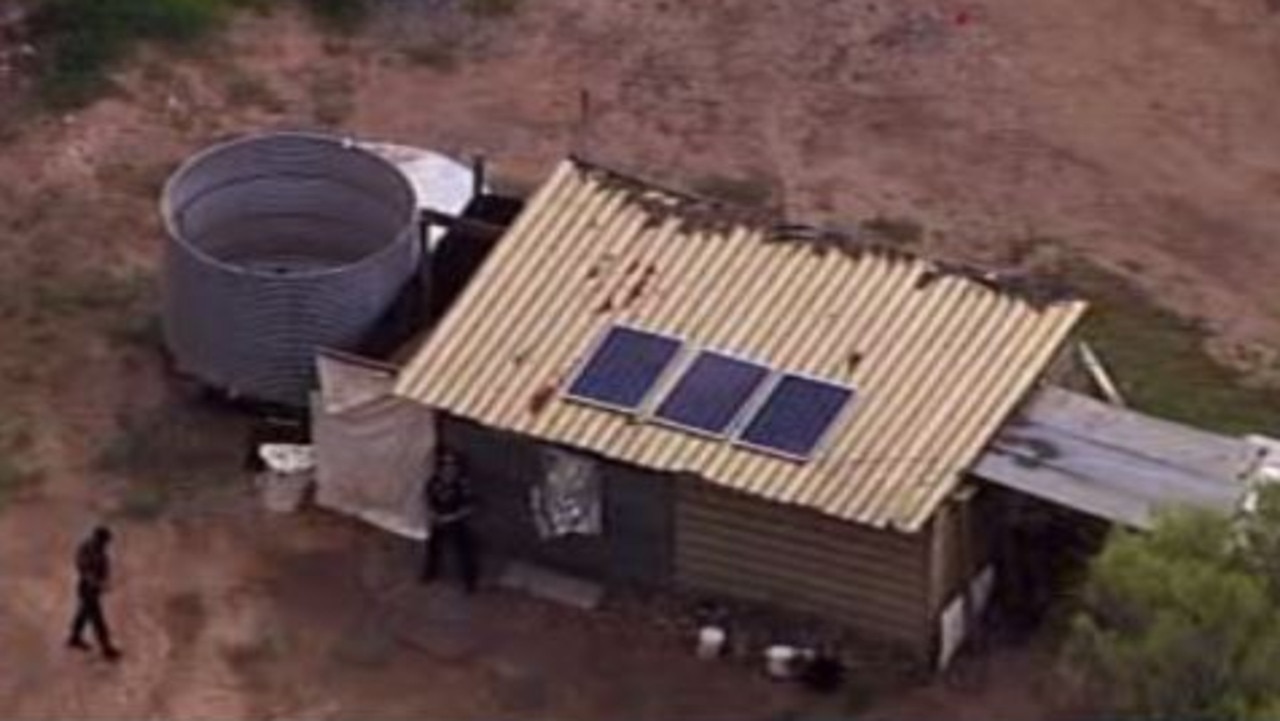 The couple lived together in a run down shed on a semi rural property.