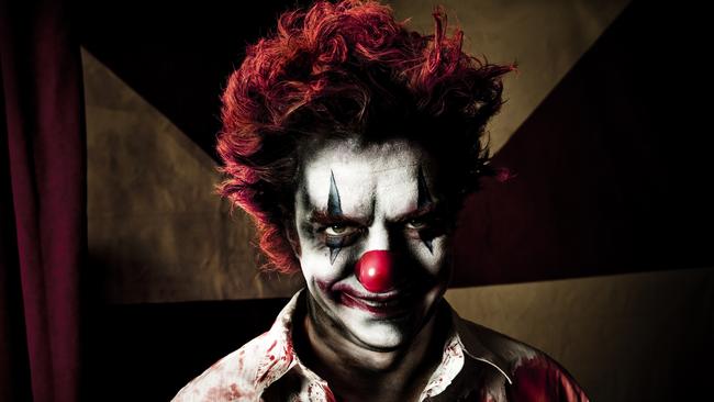 A Gippsland man has been arrested as the clown purge craze sweeps the globe. Picture: file