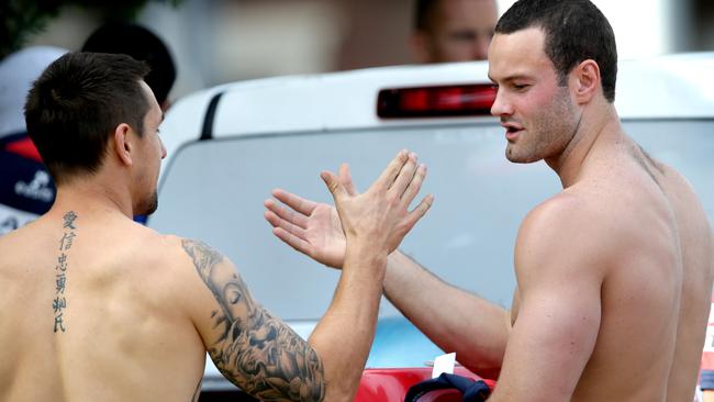Pearce and Boyd Cordner were reportedly asked to leave the Clovelly Hotel.