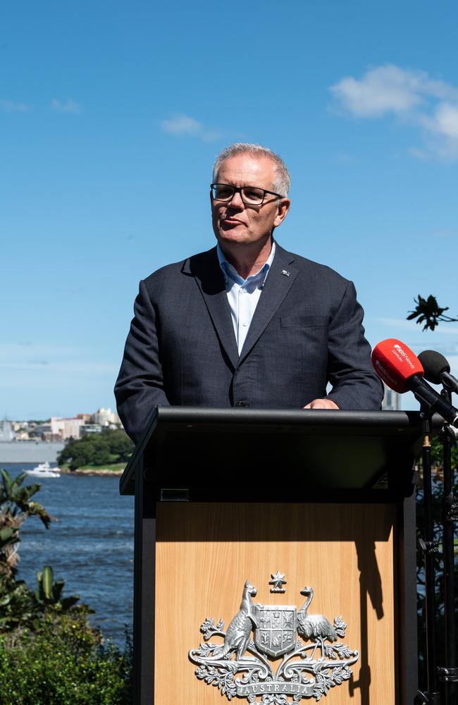 PM Scott Morrison. Picture: NCA NewsWire / Flavio Brancaleone