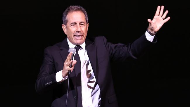 Seinfeld performing onstage at Carnegie Hall in New York in October 2023. Picture: Jamie McCarthy/Getty Images