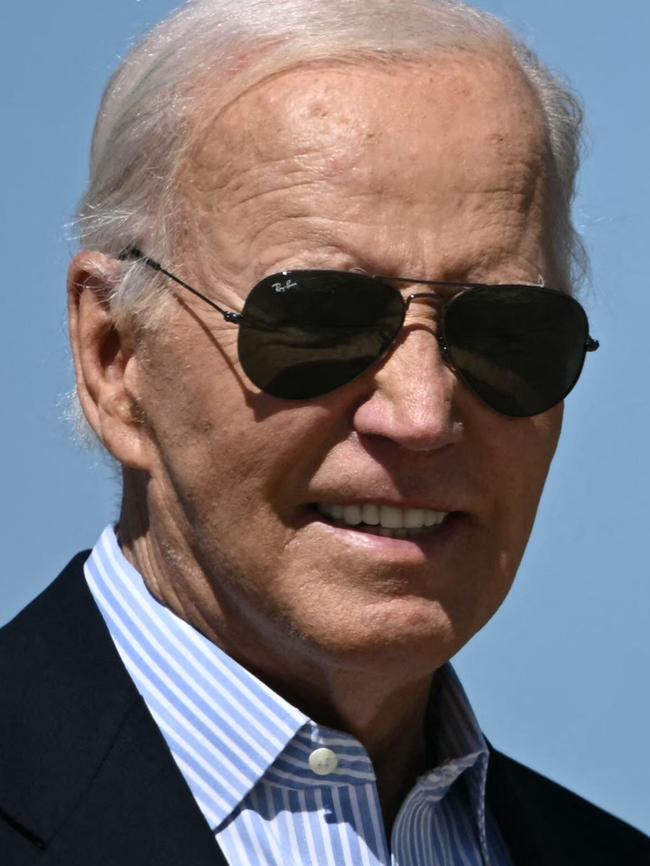 Former President Joe Biden promised in July 2024 to ‘phase out’ single-use plastics. Picture: Brendan Smialowski/AFP